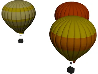 Balloons 3D Model preview