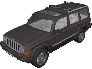 Jeep Commander (2007) 3D Model preview