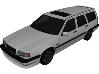 Volvo 850R Estate 3D Model preview