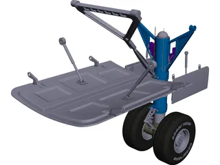 Nose Landing Gear 3D Model preview