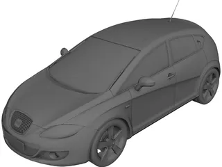 Seat Leon 3D Model preview