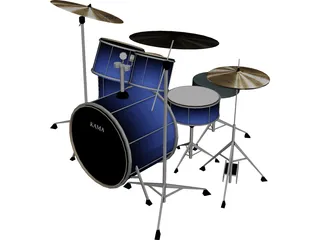 Kama Custom Drumkit 3D Model preview