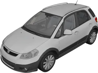 Fiat Sedici (2011) 3D Model preview