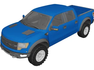 Ford F-150 SVT Raptor (2010) 3D Model preview