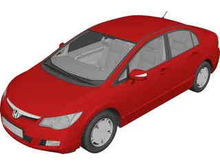 Honda Civic Sedan VIII 3D Model preview