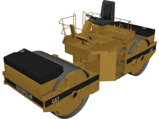 Caterpillar Compactor 3D Model preview