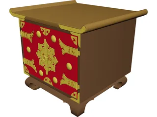 Oriental Rack 3D Model preview