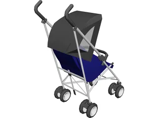 Quinny Stroller 3D Model preview