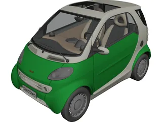 Smart Fortwo 3D Model preview