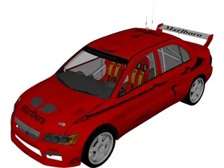 Mitsubishi Lancer WRC 3D Model preview