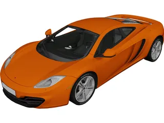 McLaren MP4-12C 3D Model preview