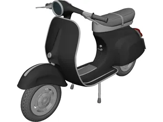 Scooter Vespa 3D Model preview