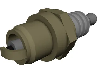 Spark Plug 3D Model preview