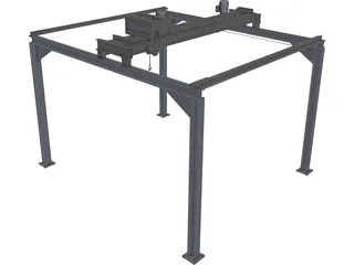 Underslung Crane 3D Model preview