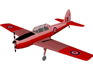 de Havilland Canada DHC-1 Chipmunk 3D Model preview