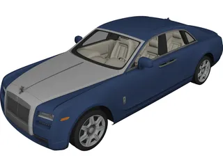 Rolls-Royce Ghost (2010) 3D Model preview