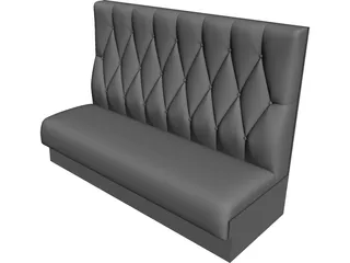 White One Sofa 3D Model preview