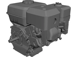 Honda GX200 Engine 3D Model preview