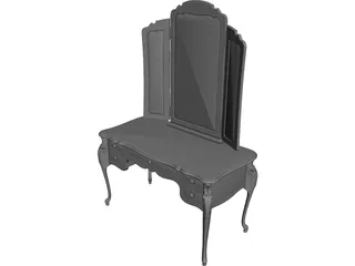 Bathroom Cabinet 3D Model preview