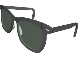 Rayban Sun Glasses 3D Model preview