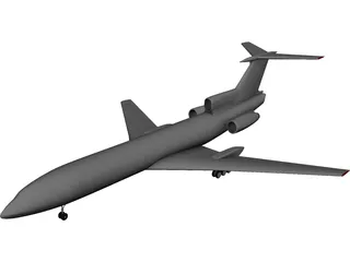 Tupolev Tu-154 3D Model preview