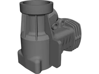 RC Engine Housing 3D Model preview