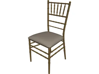 Chiavari Tiffany Chair 3D Model preview