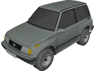 Suzuki Vitara 3-doors (1989) 3D Model preview