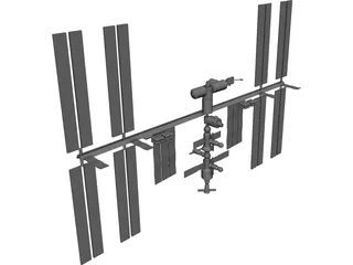 International Space Station 3D Model preview