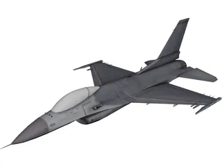 F-16C Fighting Falcon 3D Model preview