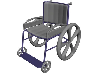 Wheelchair 3D Model preview