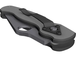 Folding Knife 3D Model preview