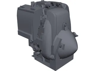 Honda GXH-50 Engine 3D Model preview
