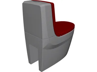 Roca Chroma Toilet 3D Model preview