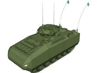 Tank Pakistan Talha 3D Model preview
