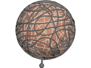 Ball Lamp 3D Model preview