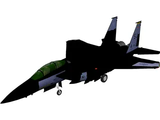 F-15 Aircraft 3D Model preview