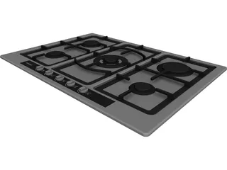Siemens Gas Stove 3D Model preview