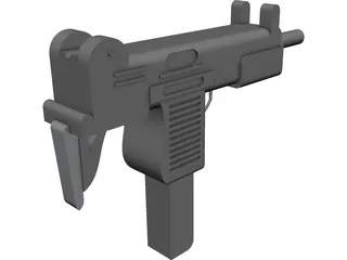 Uzi 3D Model preview