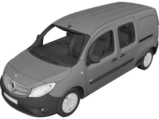 Mercedes-Benz Citan Dualiner 109 CDI (2012) 3D Model preview