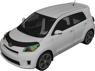 Scion xD (2011) 3D Model preview