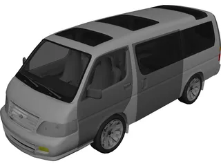 Toyota HiAce (2004) 3D Model preview