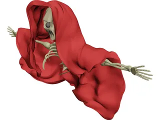 Skeletal Monster in Cloak 3D Model preview