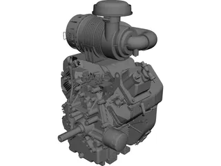 Kohler V Twin Engine 25hp 3D Model preview