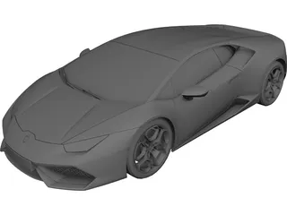 Lamborghini Huracan LP610-4 (2015) 3D Model preview