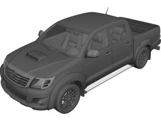 Toyota Hilux Double Cab (2011) 3D Model preview