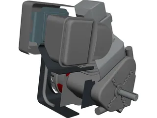 Briggs Baja Engine 3D Model preview