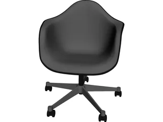 Eames Plastic Chair 3D Model preview