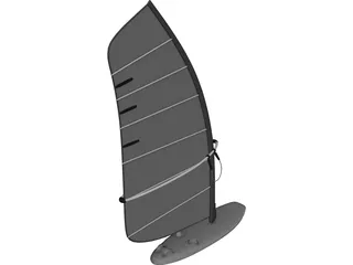 Surfboard 3D Model preview