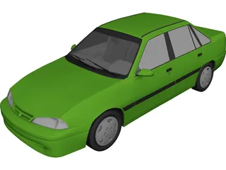 Daewoo Racer GTi 3D Model preview